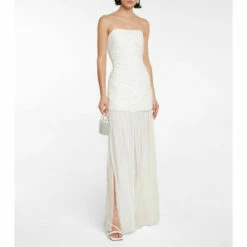 Rotate Birger Christensen Bridal Leia Ruched Maxi Dress