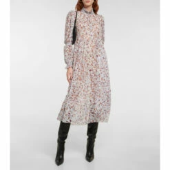 Dorothee Schumacher Drapy Softness Printed Midi Dress