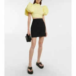 Rotate Birger Christensen Dusk Jacquard Crop Top