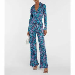 Rotate Birger Christensen Floral High-rise Wide-leg Pants