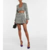 Rotate Birger Christensen Sequined Houndstooth Tweed Jacket