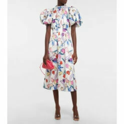 Rotate Birger Christensen Noon Satin Midi Dress